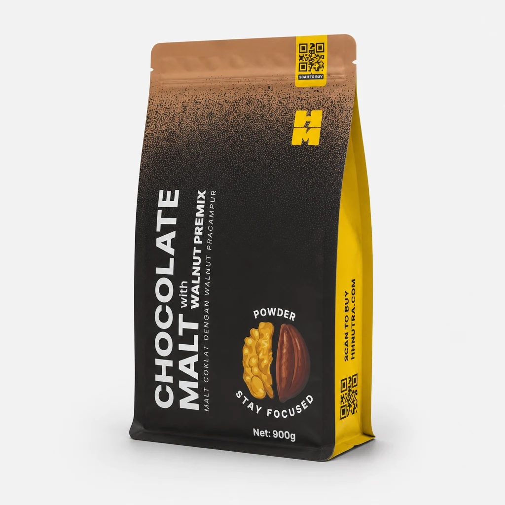 HM Walnut Chocolate — Family Pack (900g Pouch)